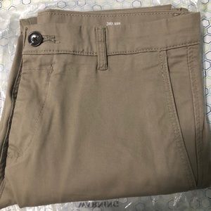 Zara Chino Pants Size 30 Dark Tan